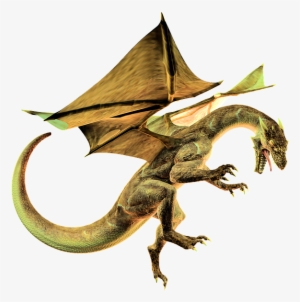 Dragon, Fantasy, Reptile, Creature, Wings, 3d, Render - Yellow Dragon