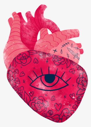 This Graphics Is Creative Heart Hand Painted Transparent - Love