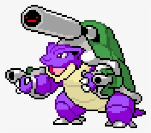 Blastoise - Pixel Art Grid Pokemon