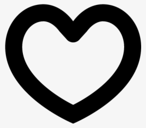 Heart Shape Vector - Silhouette Black And White Vector Heart Shape