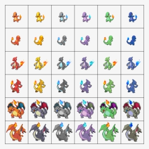 Pokemon Recolors The First 151 Pokemons' Families Sprites - Pokemon