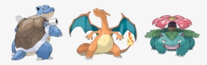 Mega Blastoise X And Y Forms - Venusaur Blastoise And Charizard