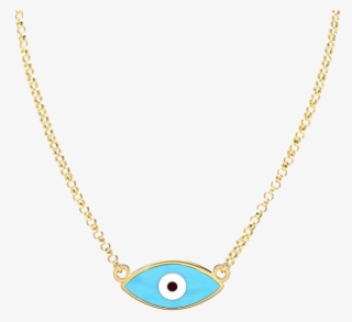 Evil Eye Necklace Blue - Chain