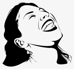 Laughing Lady Vector Art Free Download - Laughing Vector