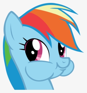 Vector Rainbow Fun - Rainbow Dash Weird Face