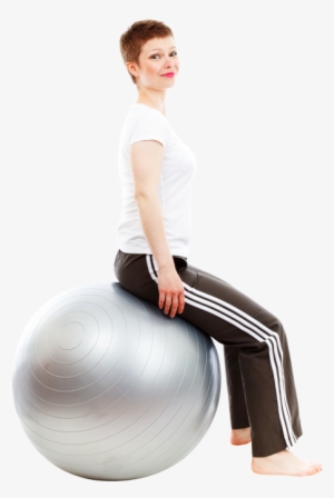 Beautiful Girl Doing Exercises With Ball Png Image - Png Beautiful Girl In Full
