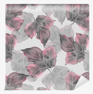Seamless Background With Watercolor Leaves Wallpaper - Illustration