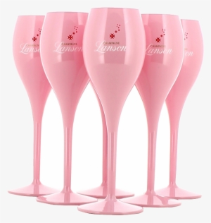Pink Champagne Png - Champagne Stemware