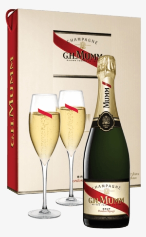 Champagne Mumm Cordon Rouge - Mumm Cordon Rouge Brut Nv & Glasses
