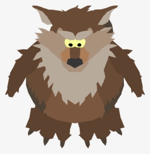 Brown Werewolf 0 - Club Penguin Sprite