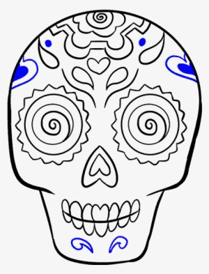How To Draw A Sugar Skull - Drawing