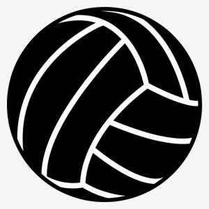 Volleyball Clipart Black And White - Black Volleyball Clip Art