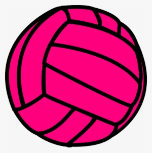 Pink Volleyball Outlines Clipart Banner Freeuse - Soccer Ball And Volleyball