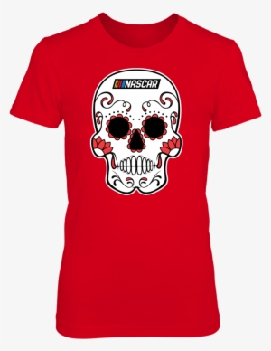 Sugar Skull Nascar T Shirt - Sugar Skull - Houston Dynamo Guys Tshirt For Men
