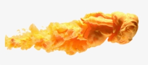 Haze Cartoon Hand Painted Yellow Floating Transprent - Smoke Png