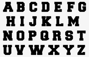 Alphabet 6 Svg Free Stock - Alfabeto Futebol Americano