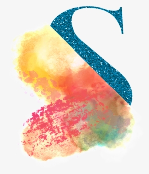 Fashion Watercolor Letter S Transparent Decorative - Watercolor Painting