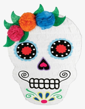 Sugar Skull Piñata Tether Float Png Minnie Mouse Sugar - Dia Des Los Muertos Pinata