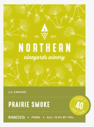This Is The Northern Vineyards Prairie Smoke Wine Label - Prairie Smoke