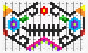 Sugarskull Kandi Mask - Kandi Patterns Mask