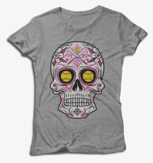 Front Design F50bc105 1368 4a8a A7ba 20011635990e V=1490789176 - Softball Sugar Skull Apparel