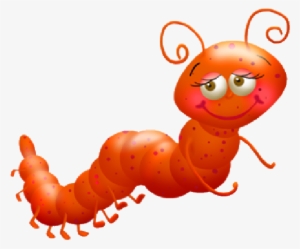 Png Transparent Image Source - Orange Caterpillar Clipart