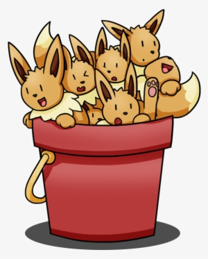 Bucket Of Eevee - Cartoon