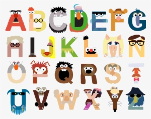 Alphabet A To Z Png Picture - Muppets Alphabet