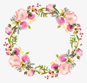 Elegant Tapered Watercolor Hand-painted Garland - Watercolor Painting