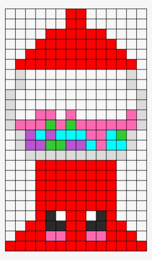 Gumball Machine Perler Bead Pattern / Bead Sprite - Gumball Machine Perler Beads