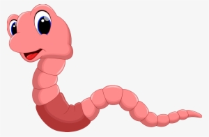 Earthworm Png Image With - Worm Cartoon