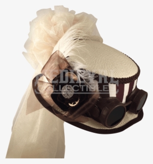 Steampunk Featherstone Straw Hat