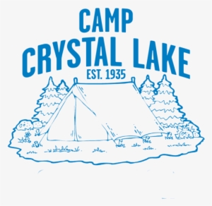 Spooky Lake Png Clipart Black And White Download - Crystal Lake Camp Counselor Logo
