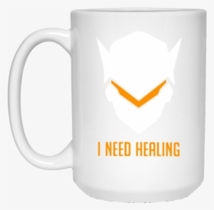 I Need Healing Genji Mask Genji Face Overwatch Icon - Love Paris Eiffel Tower France Flag Tourist T Shirt