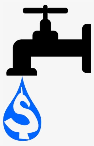 Water, Water Tap, Tap, Faucet, Cost, Dollars - Water Tap Clipart