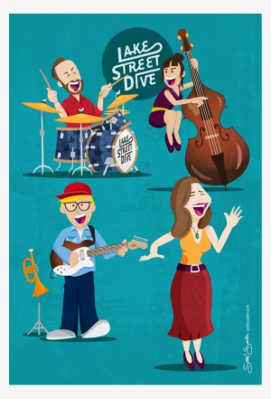 Lake Street Dive Postcard Final - Lake Street Dive Logo