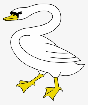 Cartoon, Bird, Flying, Swim, Swan, Goose, Animal, Lake - Coat Of Arms
