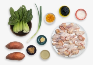 Orange-glazed Chicken Wings With Miso Sweet Potato - Buffalo Wing