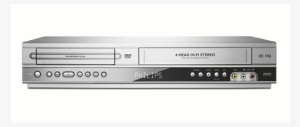 Vcr Play Png Png Black And White Stock - Philips Dvd/video Player, Dvp3350v