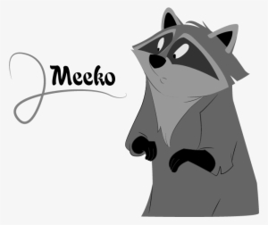 Drawn Raccoon Meeko - Meeko Raccoon