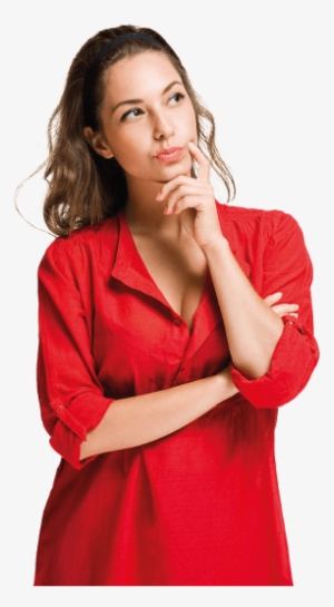 Confused Woman Png Download - Photo Shoot