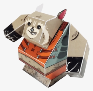 Groot, Rocket Raccoon And Baby Groot Set Of Diy Paper - Groot