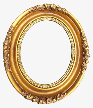 Gold Oval Frame Png