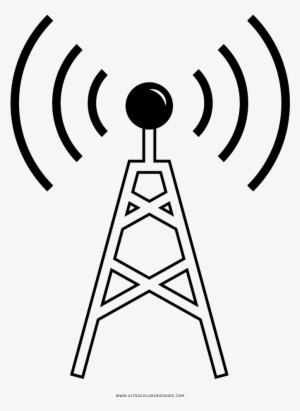 Radio Tower Coloring Page - Torres De Radio Para Dibujar