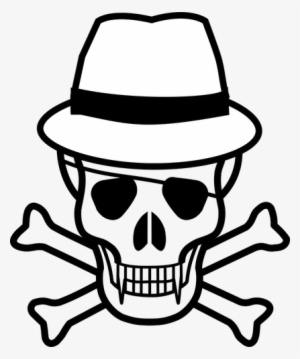 Eye Patch Clipart Transparent Background - Skull And Crossbones Cut Out