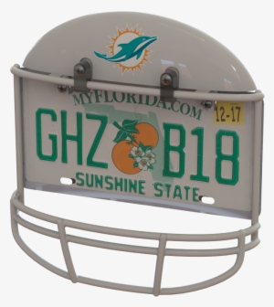 Miami Dolphins Helmet Frame - Mimai Dolphins License Plate Frame