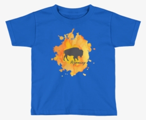 Wyoming Watercolor Burst Bison - Apollo 11 Shirt