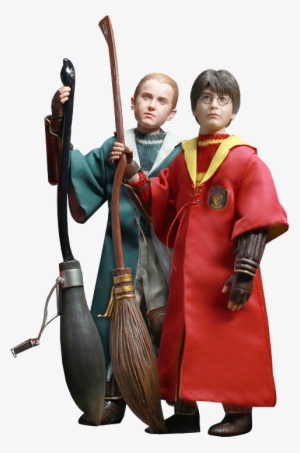 Harry Potter And Draco Malfoy Set Action Figure By - Pop Harry Draco Quidditch