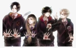 Harry Potter, Draco Malfoy, And Luna Lovegood Image - Draco X Harry Anime