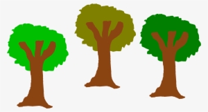 Big Image - Clip Art Of 3 Trees